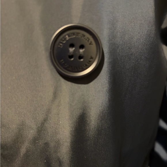 Burberry Men's Navy Blue Trench Coat - Mint Condition Size 40 - Picture 5 of 10